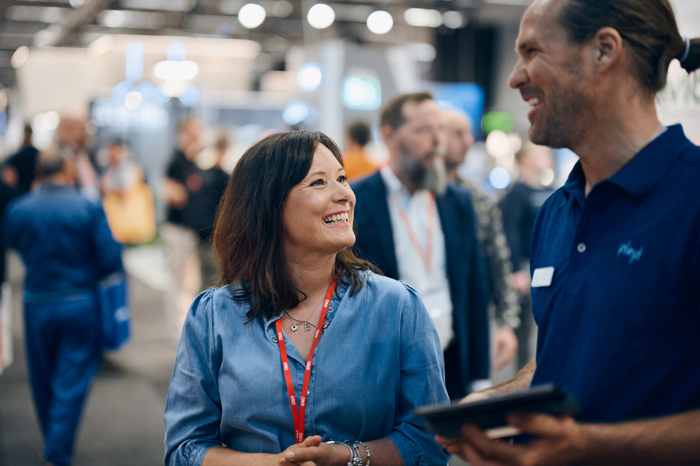 Visitor and exhibitor at Elfack