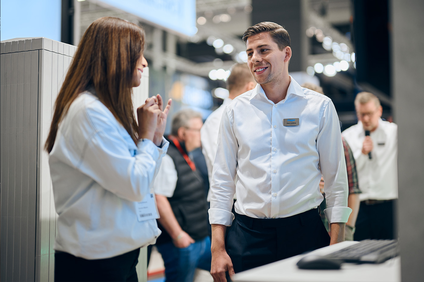 Visitor and exhibitor at Elfack